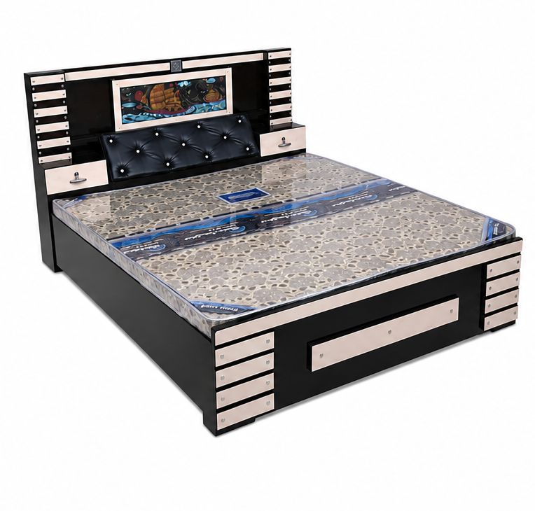 Plywood box bed